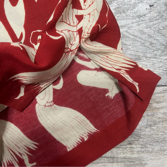 Baik Baik men's red floral Hawaiian button down shirt size XL - Picture 6 of 9